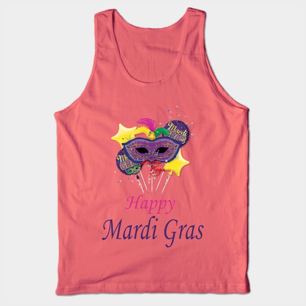 Mardi Gras Tank Top by Blue Diamond Store